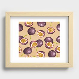 passion fruit pattern Recessed Framed Print