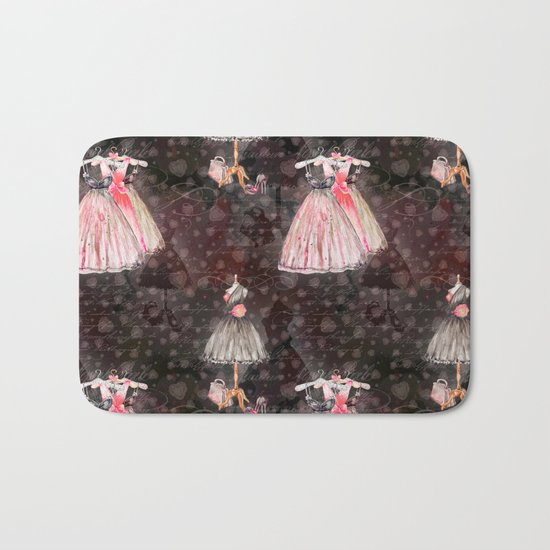 Black dress fashion #5 Bath Mat