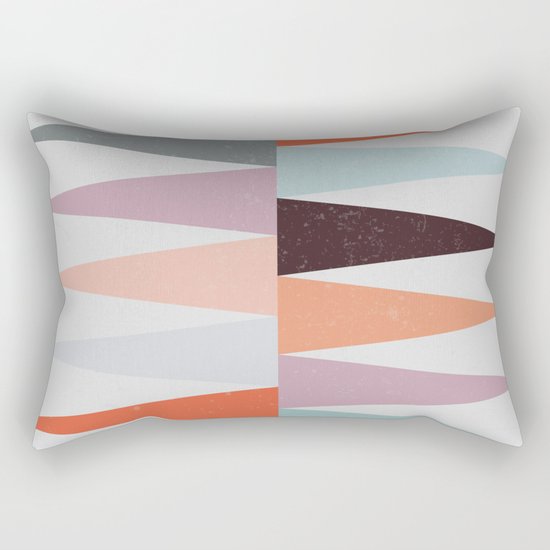 Colorful Peaks Rectangular Pillow