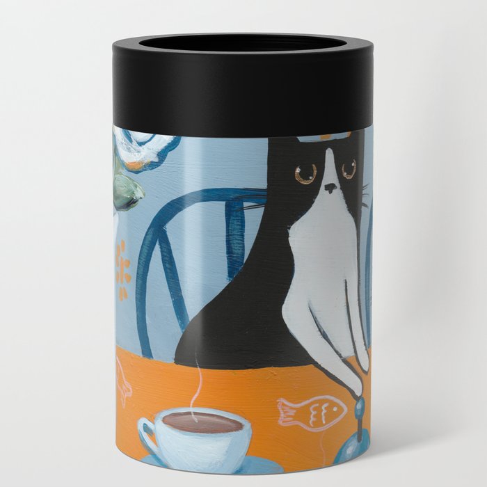 Cats and a French Press Can Cooler