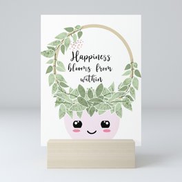 Happiness blooms from within  Mini Art Print