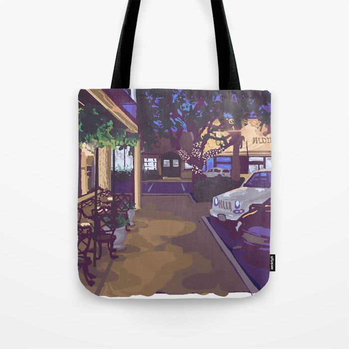 Dusk at St. Simons Island Pier Village Tote Bag