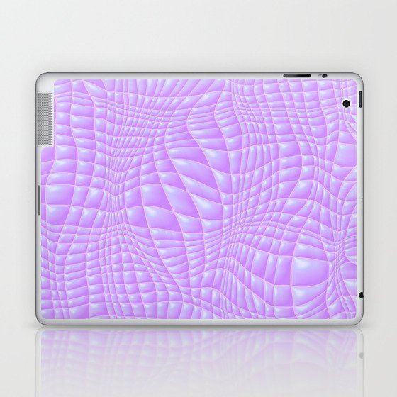 Wavy Quilted Abstract Forms - Purple Laptop & iPad Skin