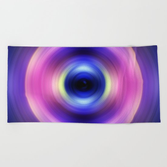 Ultraviolet Swirl Beach Towel