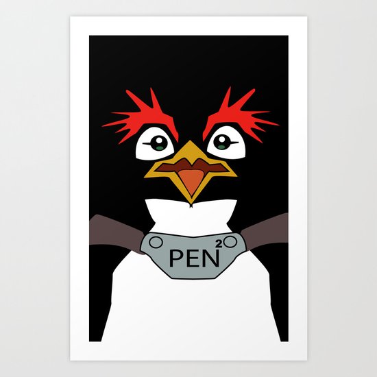 Neon Genesis Evangelion Pen Pen Art Print