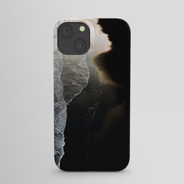 Endless Black Sand Beach Landscape In Iceland iPhone Case