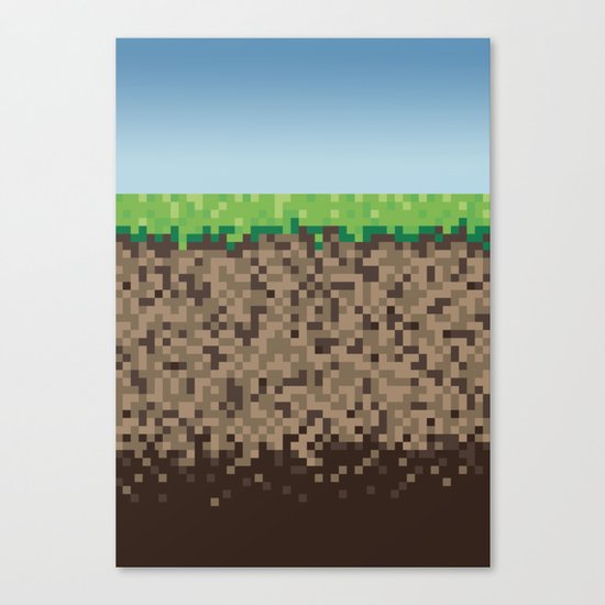 Minecraft Block Canvas Print