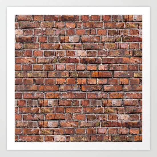 Brick Wall Art Print