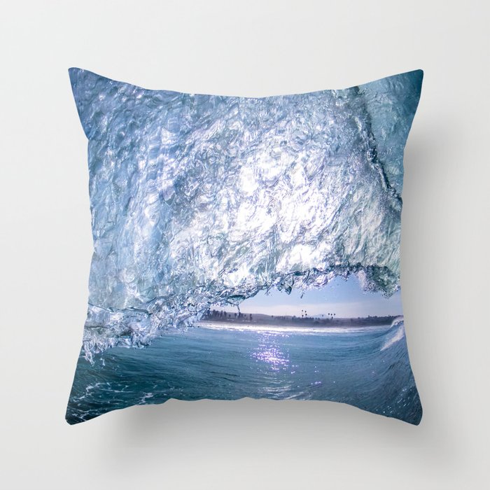 Rosarito Beach Baja Mexico Blue Throw Pillow