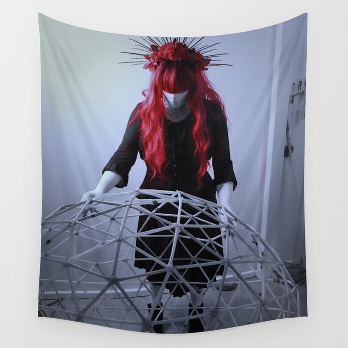 Geo Girl Wall Tapestry