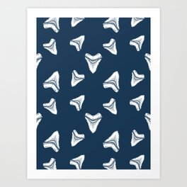 Sharks Tooth Pattern Art Print