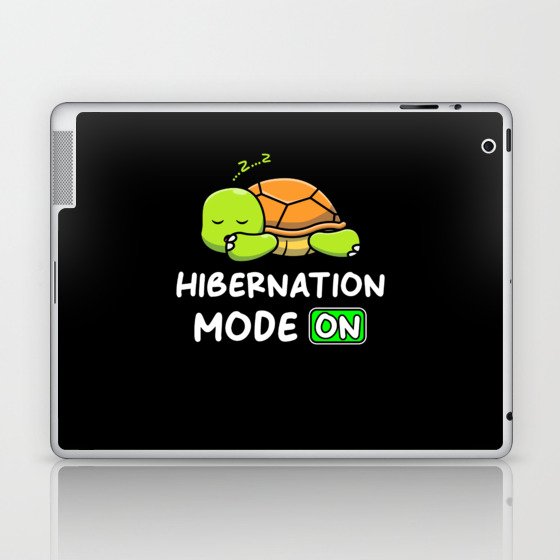 Hibernate Mode On With Turtle Laptop & iPad Skin