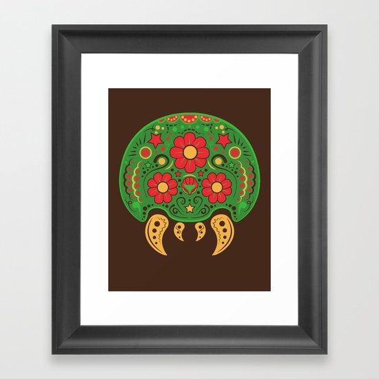 Dios De Los Metroids Framed Art Print