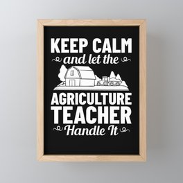 Agriculture Teacher Agricultural Education Class Framed Mini Art Print
