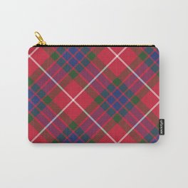 Fraser Clan Scottish Tartan Diagonal Plaid Family Red Carry-All Pouch