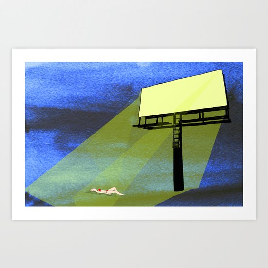 Billboard Tan Art Print