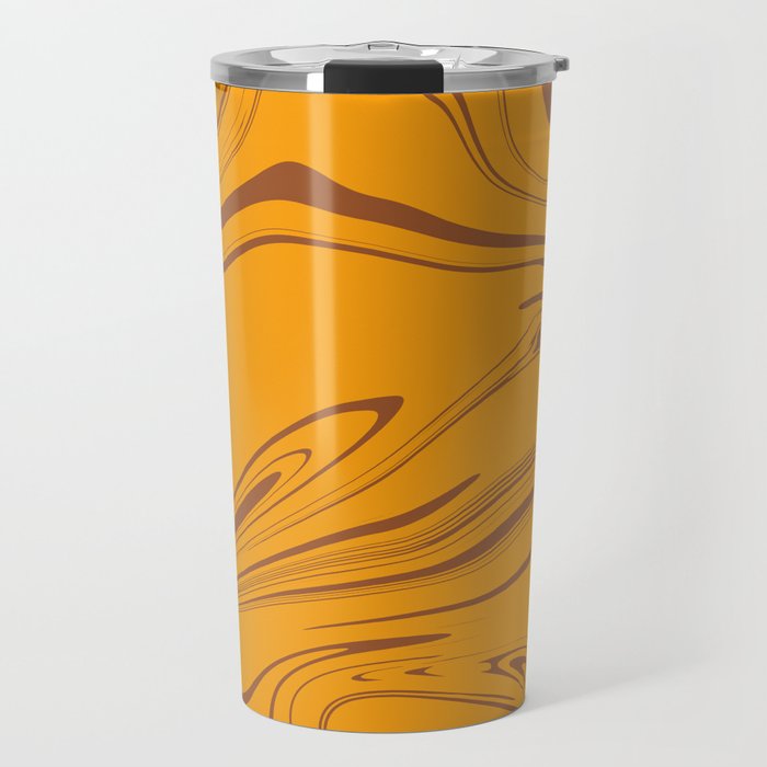 Marble retro liquid honey flow Travel Mug