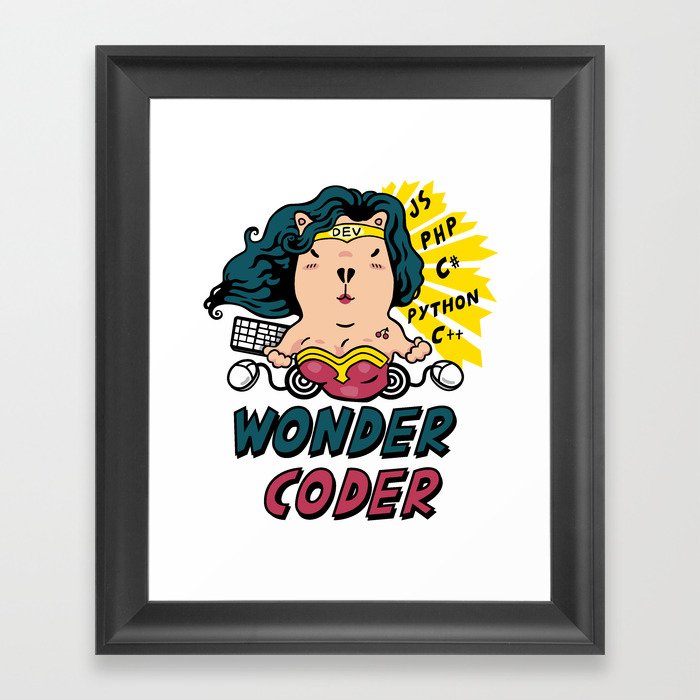 Wonder Coder No.2 Framed Art Print