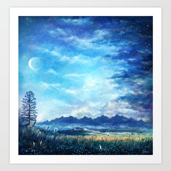 Addressing Stars Art Print