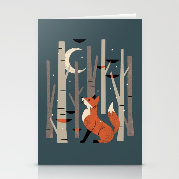 Winter Forest Fox Stationery Cards