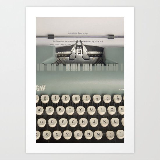 American Typewriter Art Print