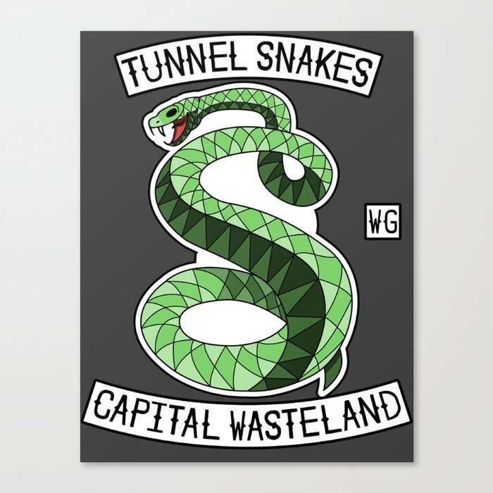 Tunnel Snakes Canvas Print