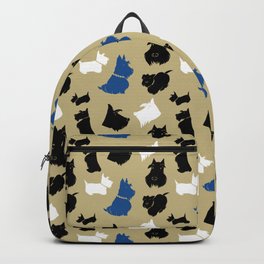 Scottish Terrier Pattern Backpack | Digital, Animal, Tintadesign, Scottish, Tintadesigns, Schnauzer, Cute, Dog, Terrier, Scottie 