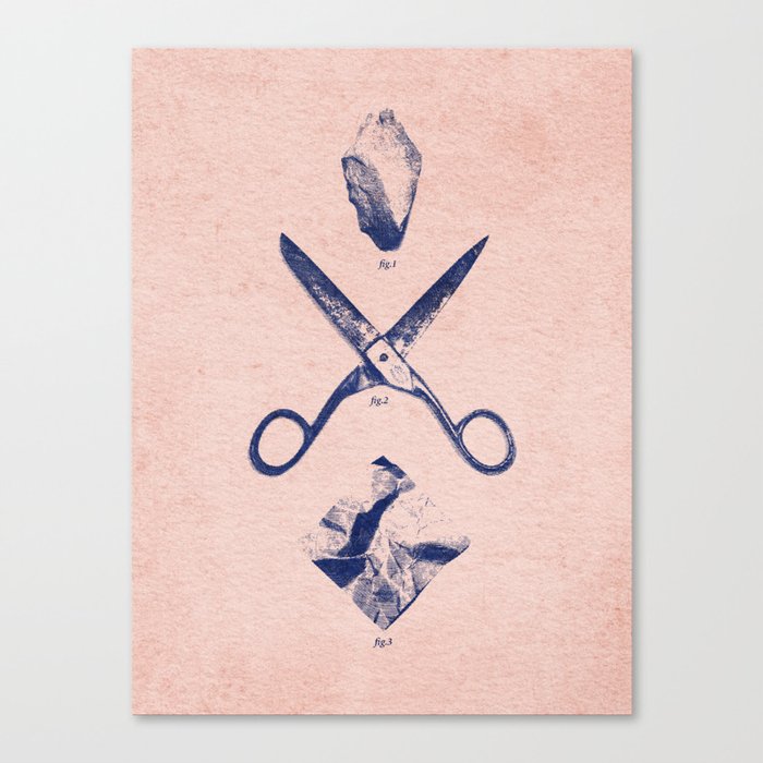 PLAY / Rock Scissors Paper Canvas Print