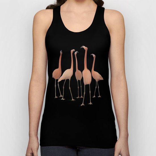 Flamingo Mingle Unisex Tank Top