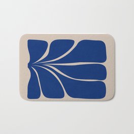 Seven Leaf Plant - 3/3 Bath Mat | Matisse, Cubism, Watercolor, Digital, 2020, Noise, Art, Foliage, Modern, Shape 