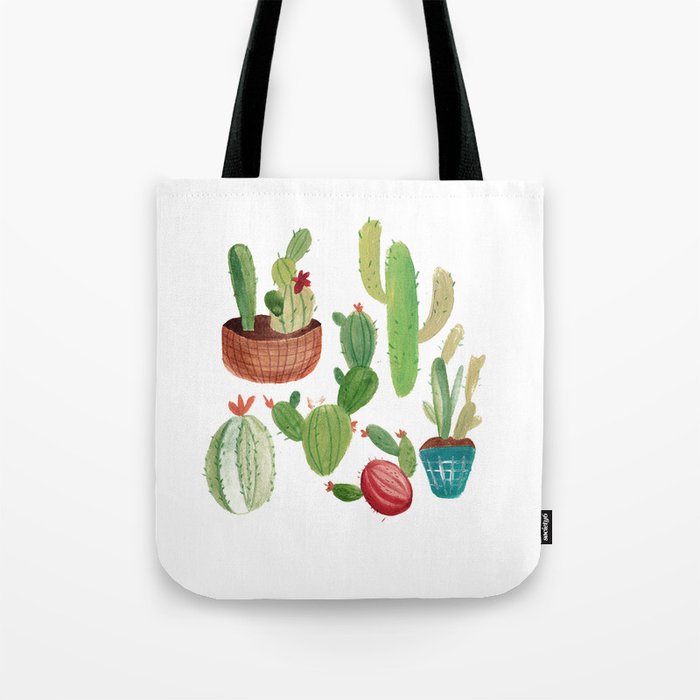 A Family Of Cacti Tote Bag