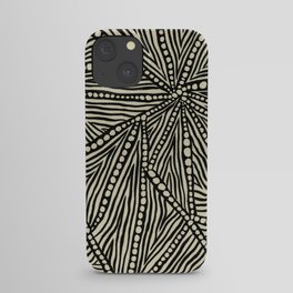Black and Ivory Triangles iPhone Case