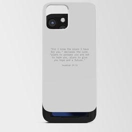 Jeremiah 29:11 Typewriter Font iPhone Card Case