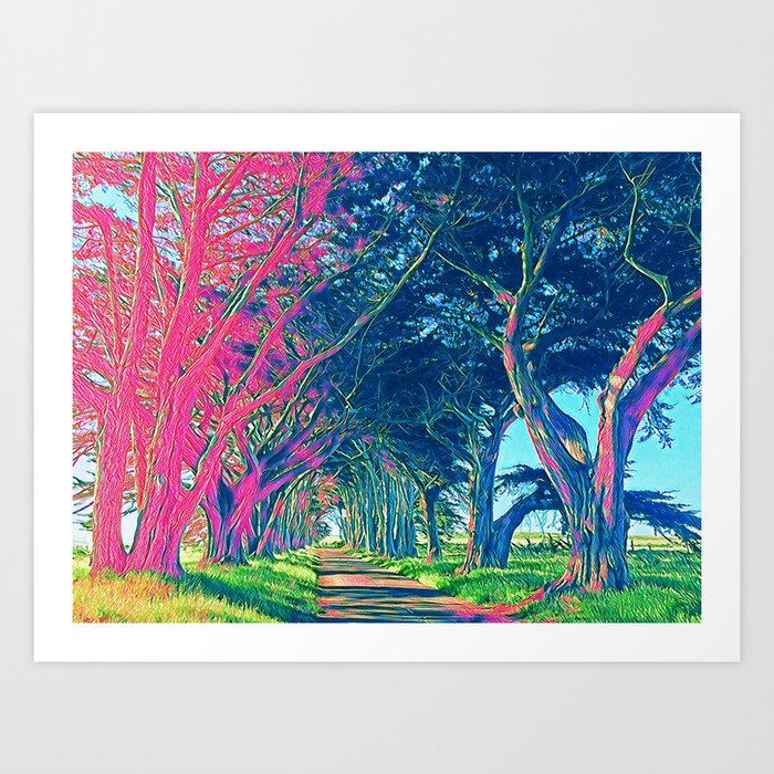Cypresses  Art Print