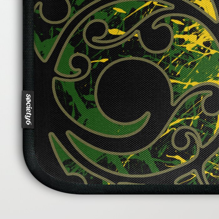 Rasta Colors On Maori Patterns Laptop Sleeve By Fascinating Maori Patterns Rasta Colors On Maori Patterns Laptop Sleeve By Fascinating Maori Patterns