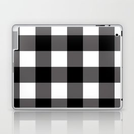 Black & White Buffalo Plaid Laptop Skin