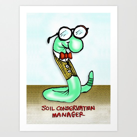 Soil Conservation Manager Art Print