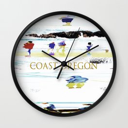 Coast Oregon Wall Clock