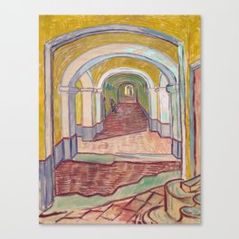 Vincent Van Gogh - Corridor in the Asylum Canvas Print