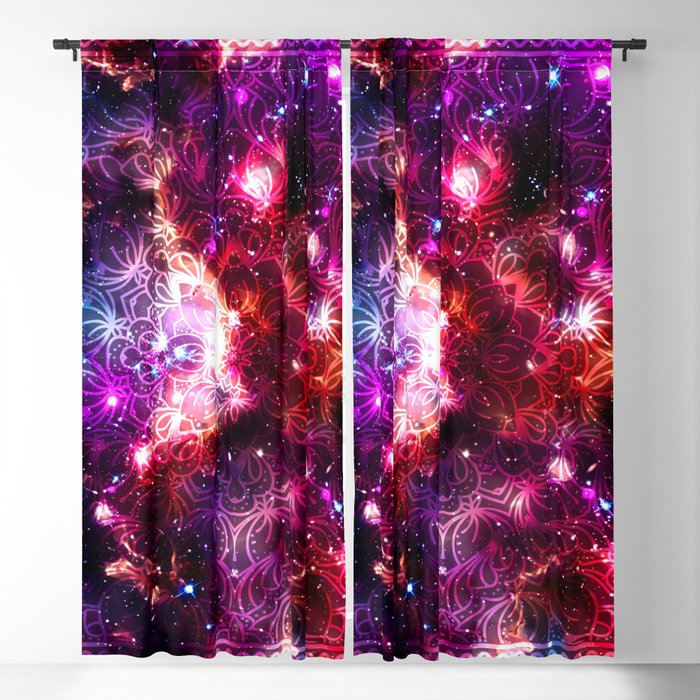 Cosmic mandala #12 Blackout Curtain