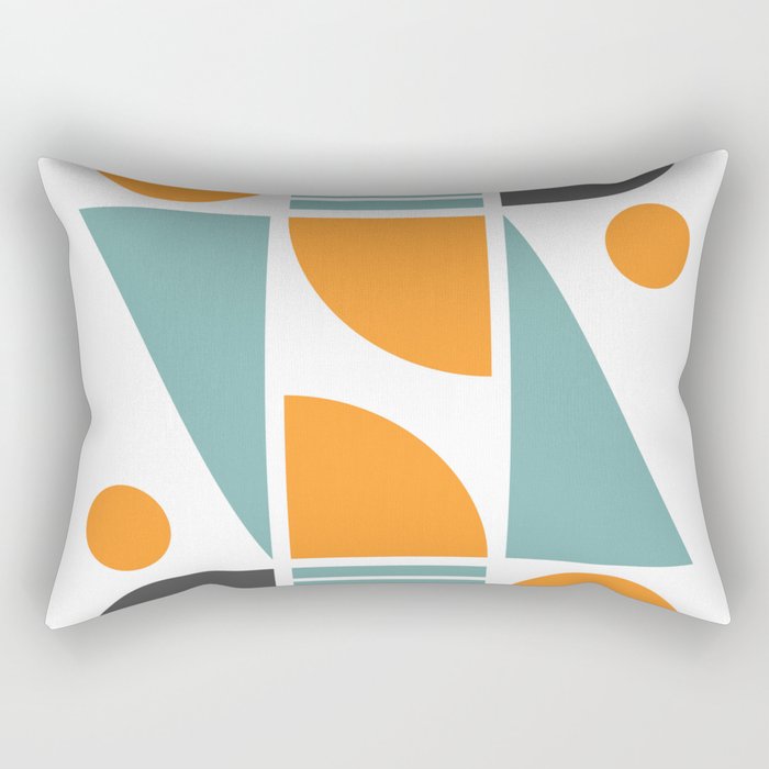 Classic geometric modern composition 4 Rectangular Pillow