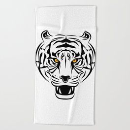 Tiger Tribal look Beach Towel