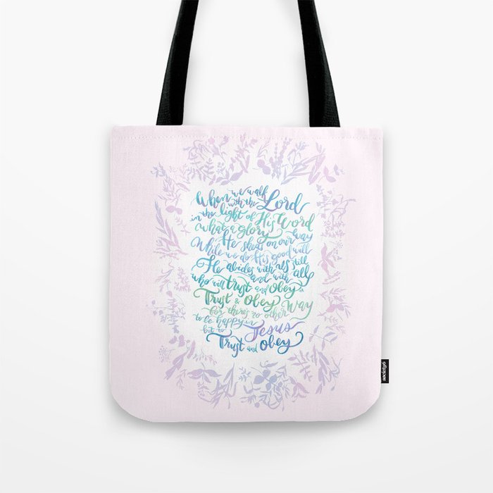 Trust and Obey - Hymn Tote Bag