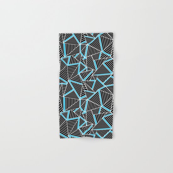 Ab 2 Repeat Blue Hand & Bath Towel
