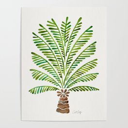 Palm Tree – Green Poster