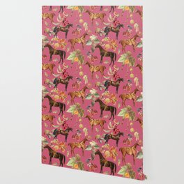 HORSES & Raspberry Sorbet backgroud  Wallpaper