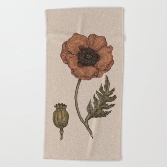 Poppy Beach Towel