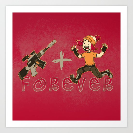 Jayne + Vera 4 Ever Art Print