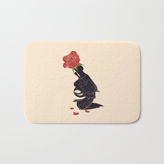 Make Love Not War Bath Mat