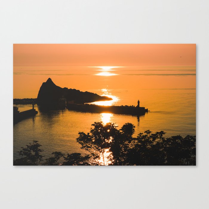 Triangle Rock Sunset Canvas Print